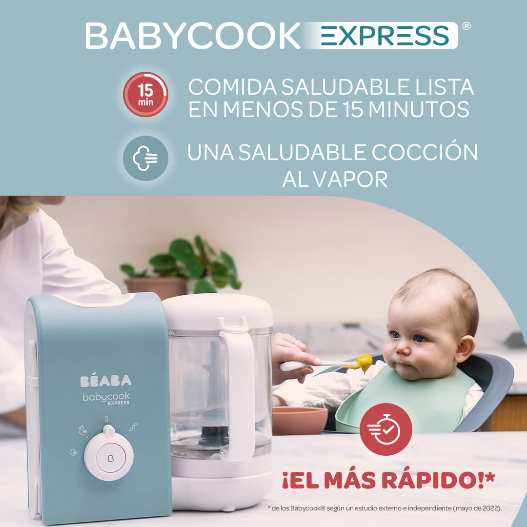 Béaba Babycook Express 4-ühes blender-auruti, 1250 ml, samet-hall