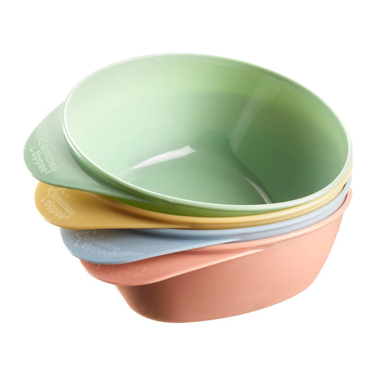 Tommee Tippee EasiScoop beebi söögikausid kolmnurkse põhjaga, 4 tk (6+ kuud)