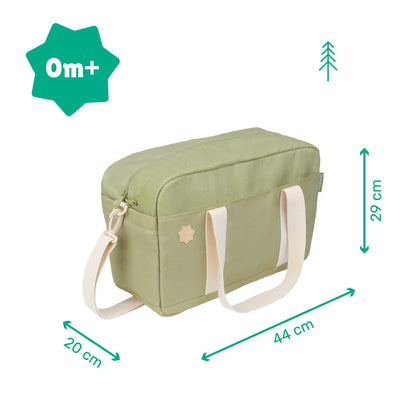 Badabulle beebitarvete kott koos mähkimisalusega, 20 L, Olive