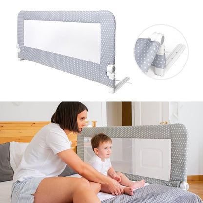 Interbaby kokkupandav voodipiire 150 cm, tähemotiiv, hall