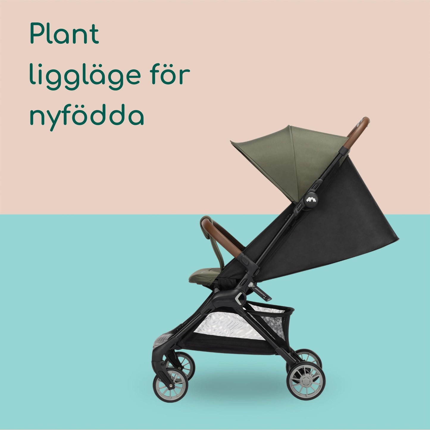 Bebeconfort Zephir kerge ja kompaktne reisikäru, 0–4 a, Mineral Green