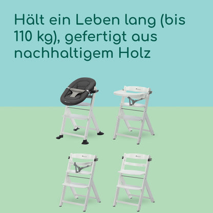Bebeconfort Timba 2 söögitool, valge, alates 6 kuust, kuni 110 kg