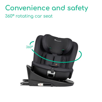 Bebeconfort RevolveFix 360 i-Size turvatool 40–150 cm ISOFIX, 360° pööratav, Full Black