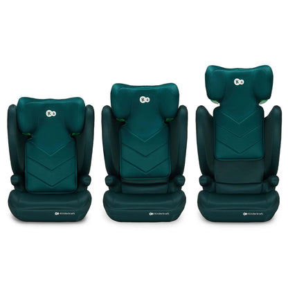 Kinderkraft I-SPARK i-Size turvatool grupp 2/3 (100–150 cm), roheline