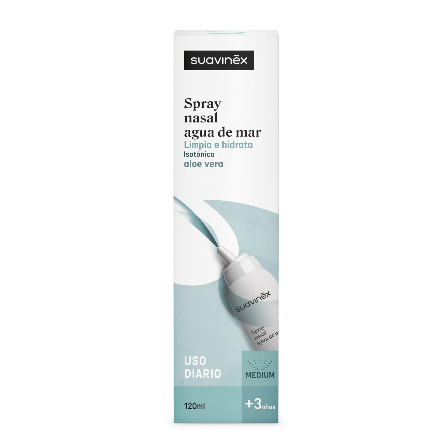 SUAVINEX ninasprei mereveega, isotooniline, 120 ml, alates 3. eluaastast