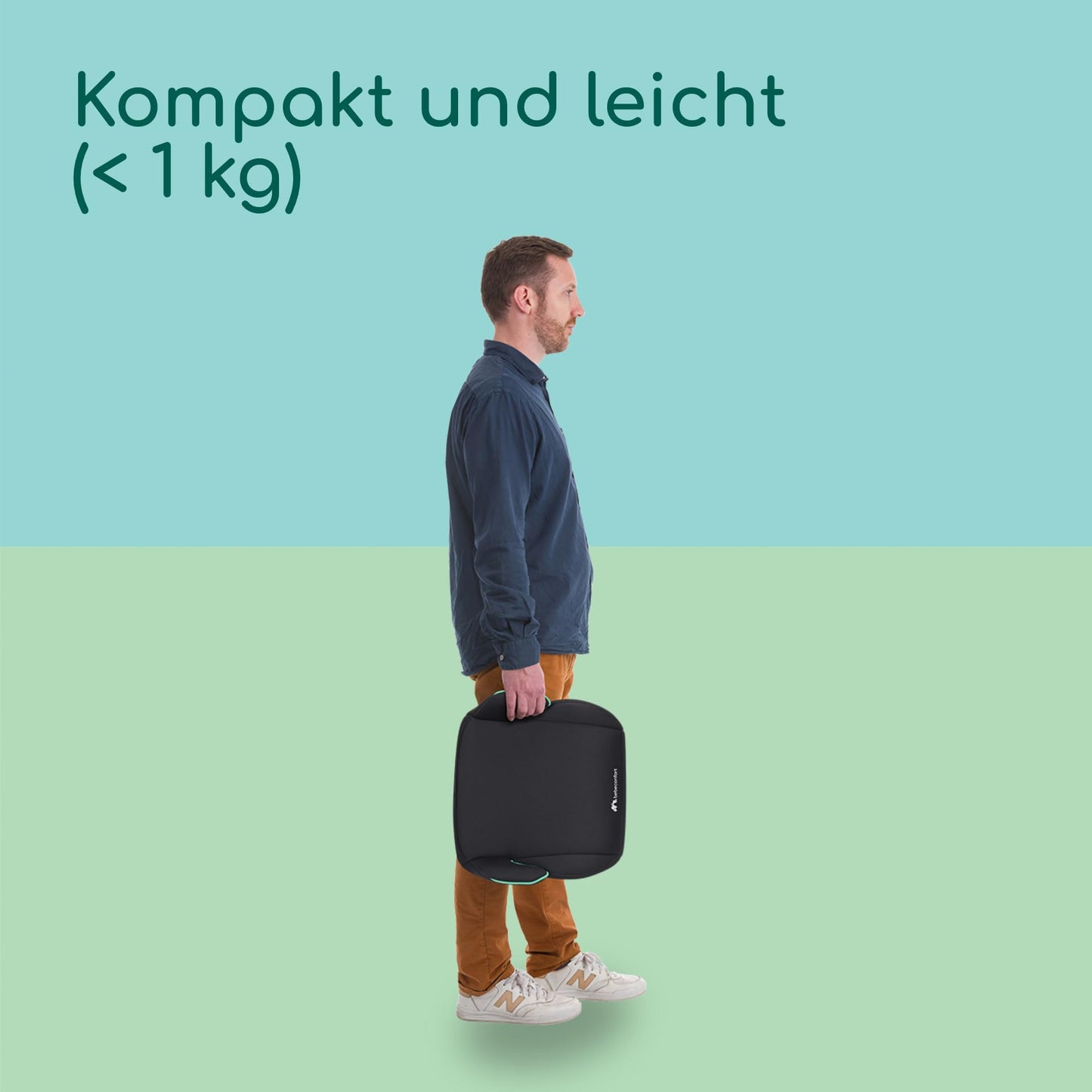 Bebeconfort Manga i-Safe turvatooli istmekõrgendus, 6–12 a, 125–150 cm, Tinted Black