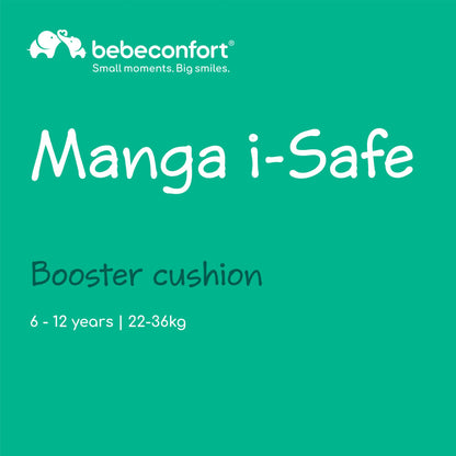 Bebeconfort Manga i-Safe i-Size istmekõrgendus 125–150 cm (22–36 kg), Tinted Graphite