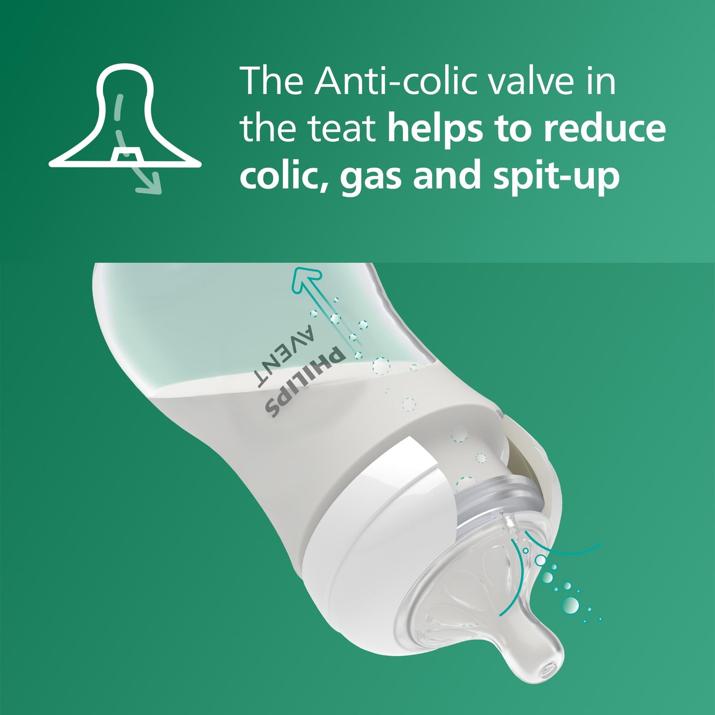 Philips Avent Natural Response klaasist lutipudel 240 ml, 3+ kuud