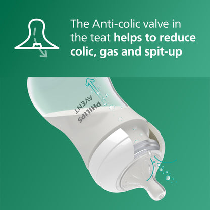 Philips Avent Natural Response klaasist lutipudel 240 ml, 3+ kuud