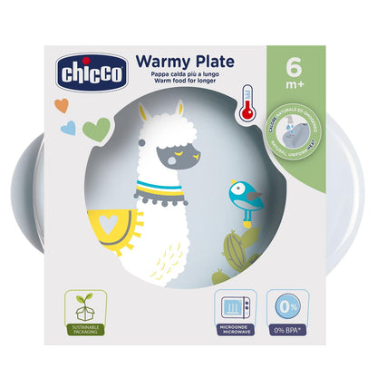 Chicco Warmy termotaldrik beebile kuuma vee reservuaariga, 6+ kuud, sinakas-roheline