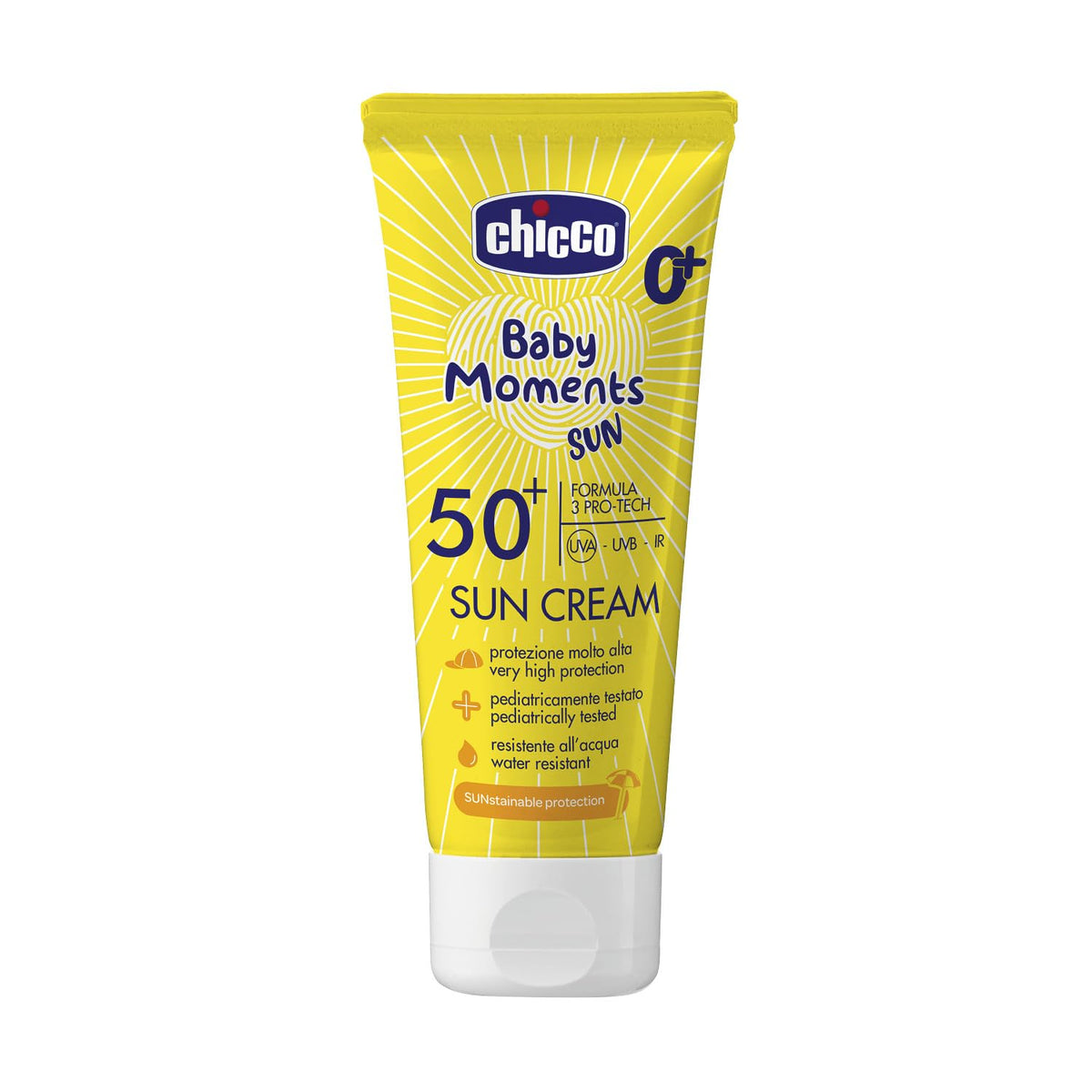 Chicco aurinkovoide lapsille SPF 50+, vedenkestävä, 75 ml