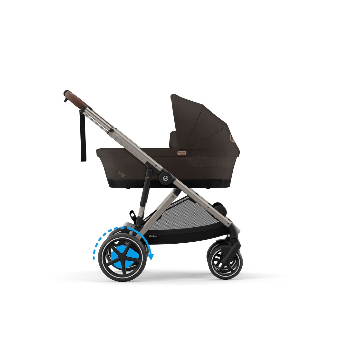 Cybex Gold e-Gazelle S elektrilise abisüsteemiga jalutuskäru, Chocolate Brown