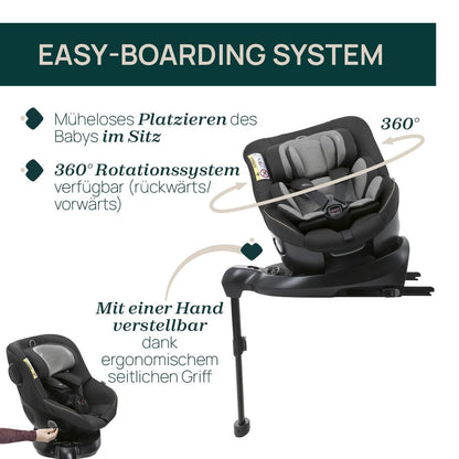 Chicco Seat105 i-Size turvatool, hall, 40-105 cm, 0-4 a, 360° pööratav