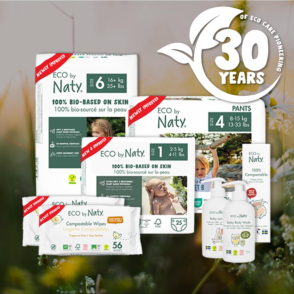 Eco by Naty ökoloogilised mähkmed, suurus 4 (7–18 kg), 88 tk