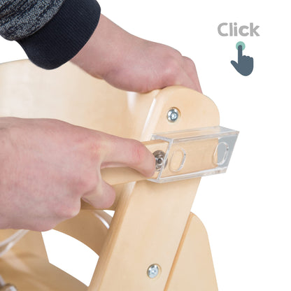 roba Sit Up Click söögitool kandikuga, naturaalne puit (kuni 50 kg)