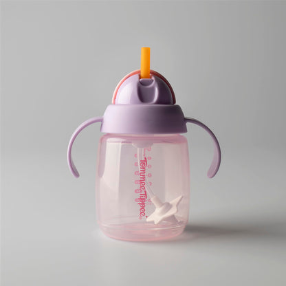 Tommee Tippee õppimistassid joogikõrrega, 240 ml, 6+ kuud (2-pakend, roosa ja lilla)