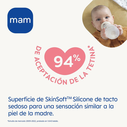 MAM Easy Active lutipudelid, 2 tk, 330 ml, kiire vooluga lutt, sinine