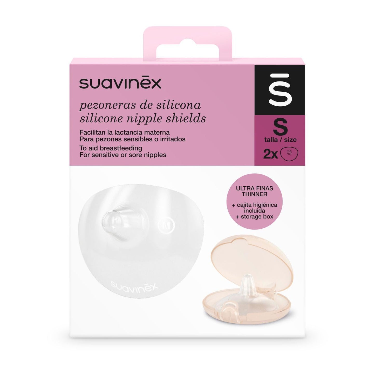 Suavinex silikoonist rinnanibukaitsmed, 2 tk