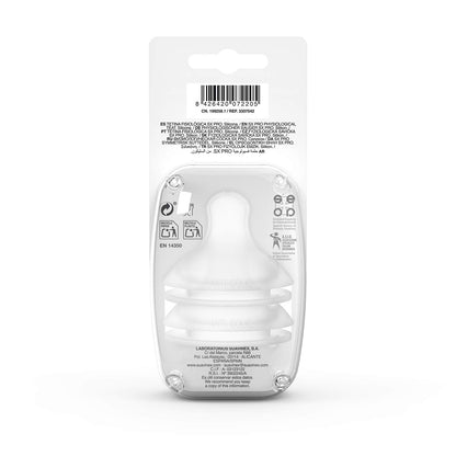 SUAVINEX 2 symmetristä SX Pro -pullotuttia Slow Flow 0+ kk