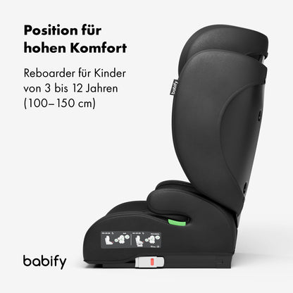 Babify FlexiFit Basic i-Size turvatool 15–36 kg, ISOFIX, must