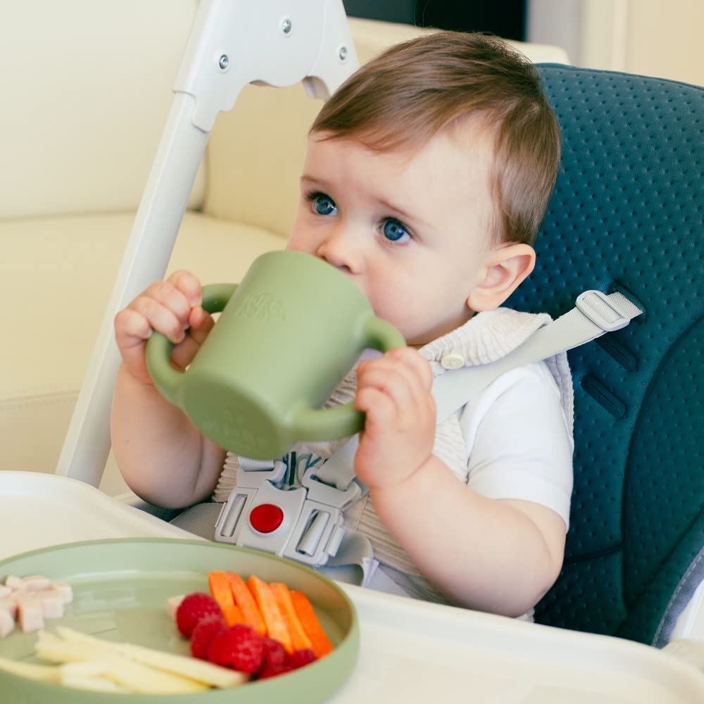 Interbaby silikoonist toidunõude komplekt, roheline
