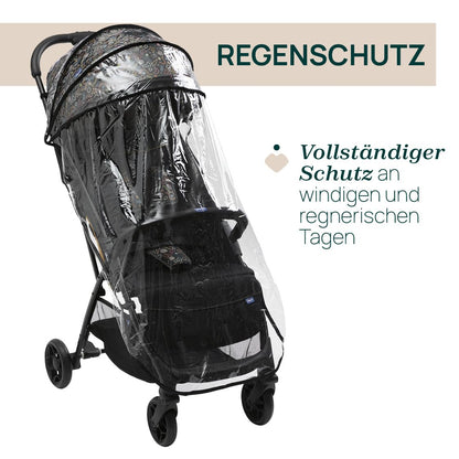 Chicco Glee jalutuskäru, must värvilise mustriga (Playful Black), kuni 22 kg