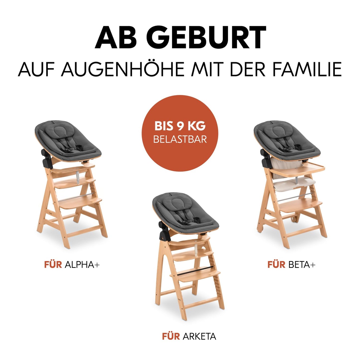 hauck Highchair Bouncer Eco beebikiik Hauck Alpha+ ning Beta+ söögitoolile