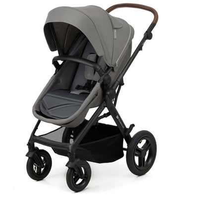 Kinderkraft MOOV2 AIR 3-ühes vanker, MINK PRO I-SIZE turvatooliga, helehall