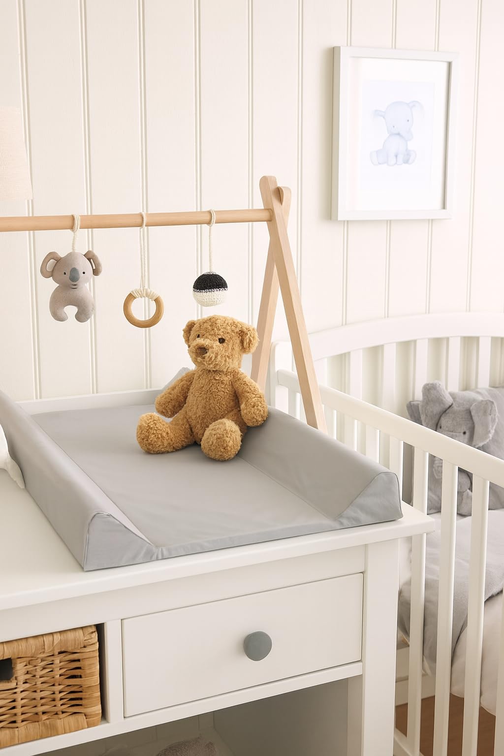 Rotho Babydesign mähkimisalus Keil 50 x 70 cm, hall, veekindel