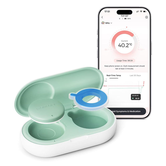 Momcozy beebitermomeeter, digitaalne nutirakendusest jälgitav, 180h aku
