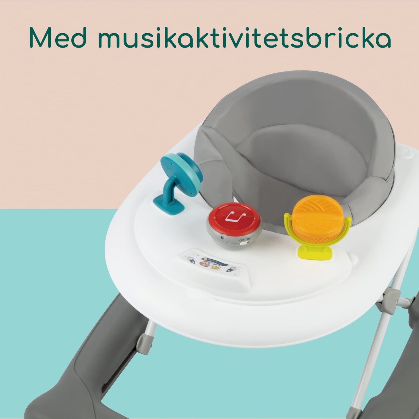 Bebeconfort Explorer käimistool eemaldatava mängualusega, Grey Mist (6–18 kuud)