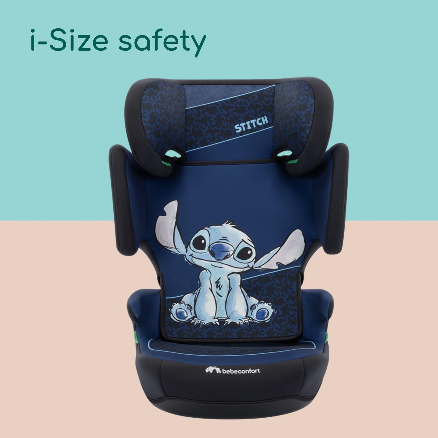 Bebeconfort Disney RoadSafe i-Size turvatool, 100–150 cm, Stitch, kokkupandav ja kerge