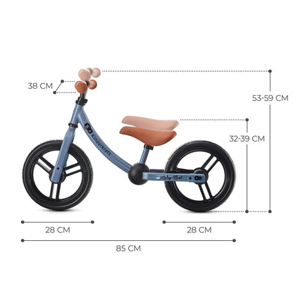 Kinderkraft 2WAY NEXT jooksuratas 12″, sinine (kuni 35 kg)