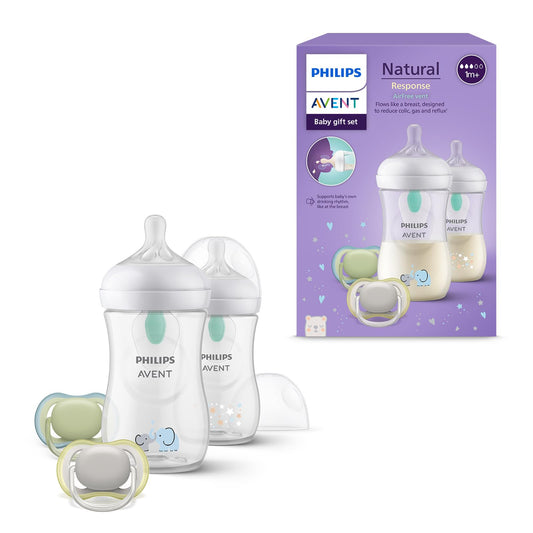 Philips Avent Natural Response kinkekomplekt – 2 lutipudelit 260 ml + 2 Ultra Air lutti (SCD657/12)
