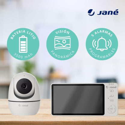 Jané Eye Pro Baby videomonitor pööratava kaamera ja 5" ekraaniga
