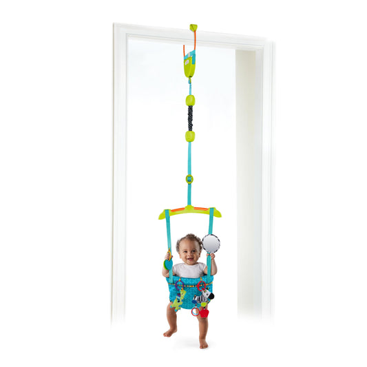 Bright Starts Bounce 'n Spring Deluxe hüppekiik uksele, mänguasjadega