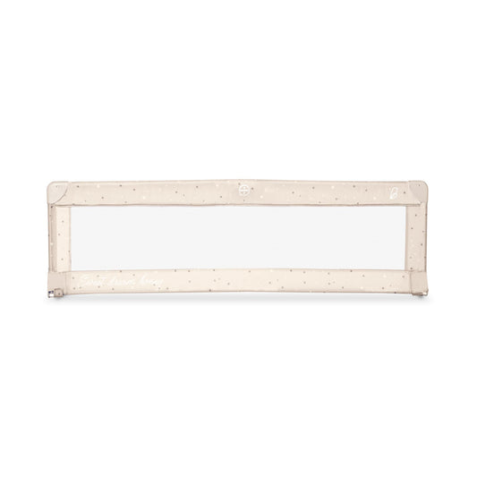 Asalvo voodipiire 150 cm, kokkupandav, kandekotiga, beež tähtedega, mudel 23292