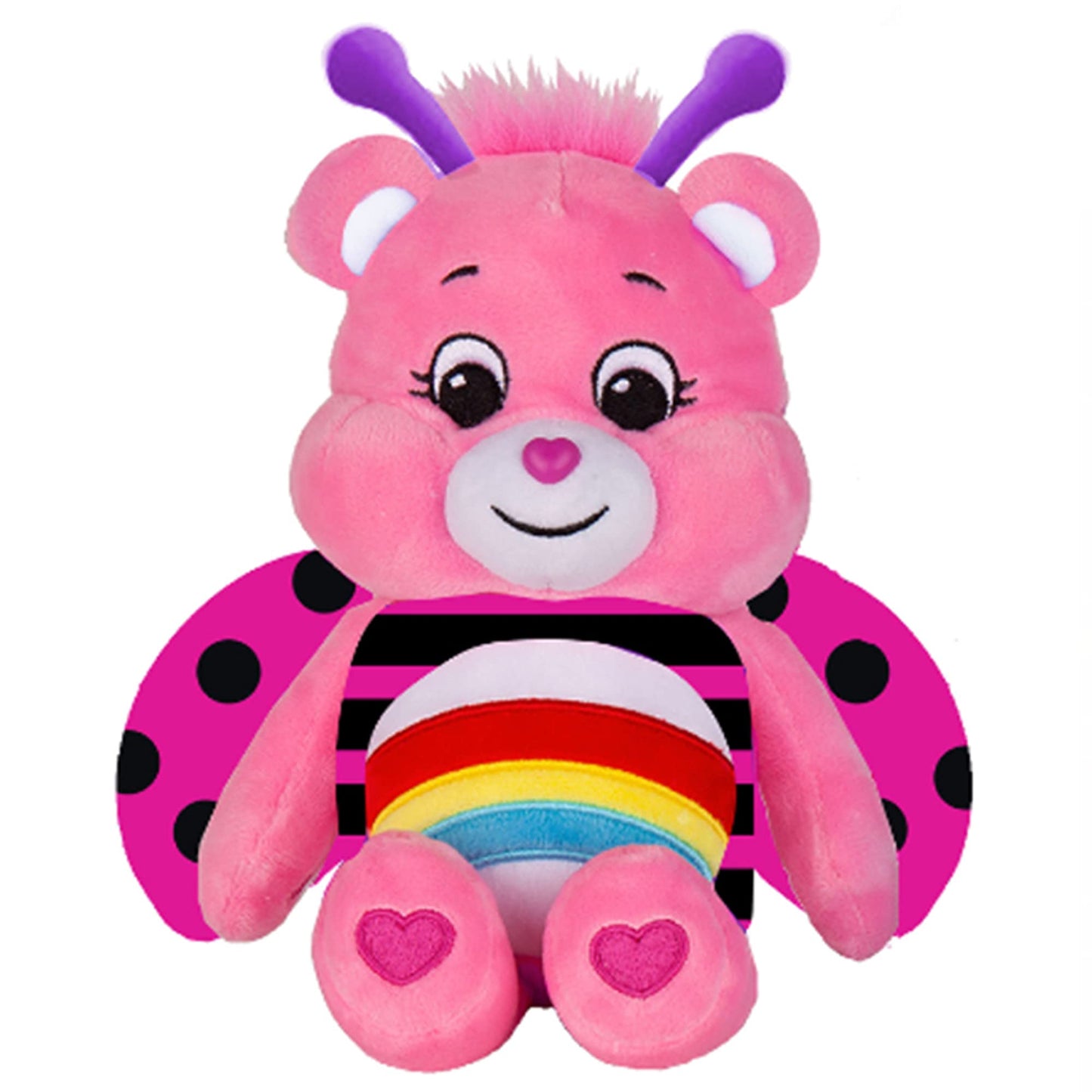 Care Bears kevadteemaline Cheer Bear kaisukaru lepatriinu kostüümis, 23 cm