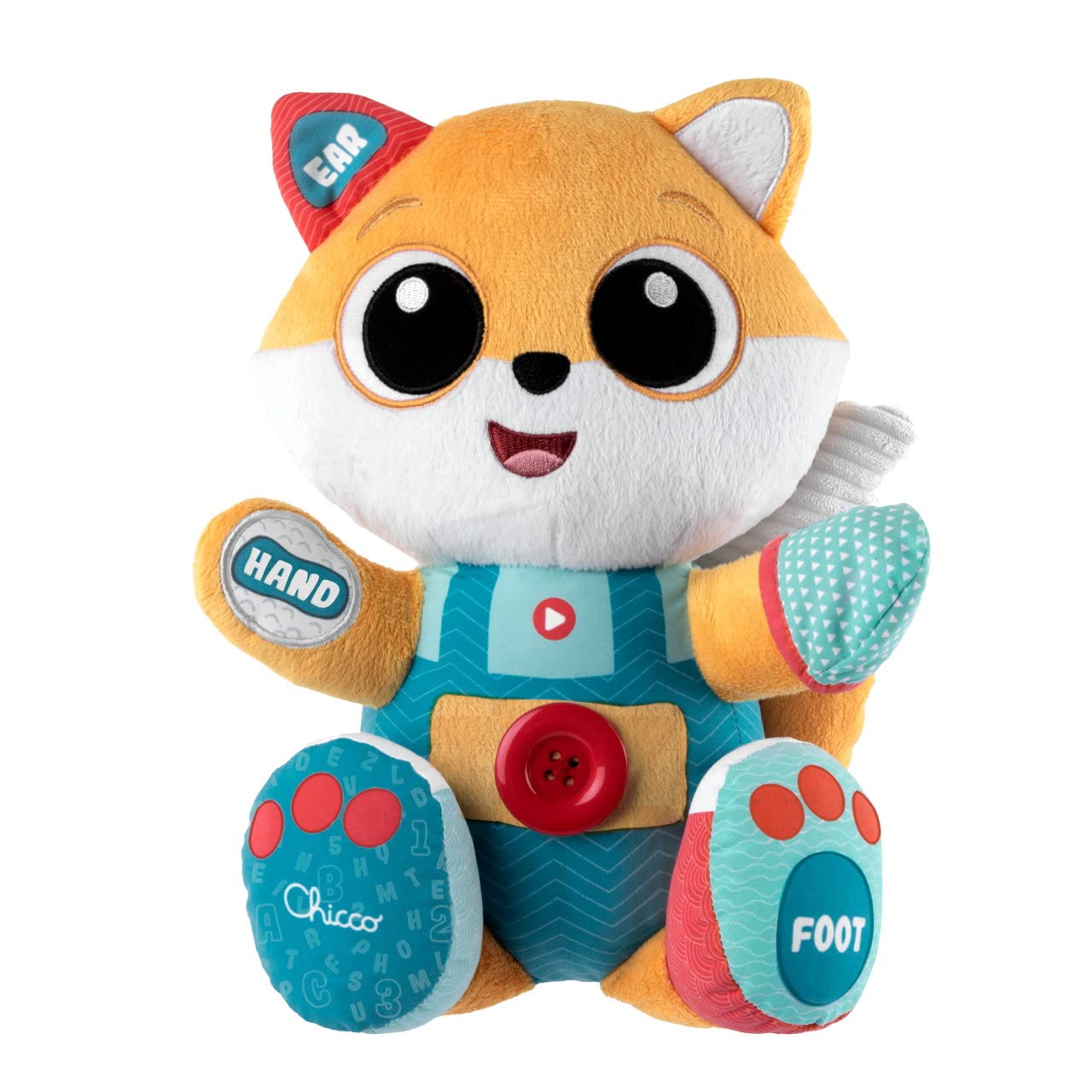 Chicco Foxy kahes keeles (EN/ES) interaktiivne kaisukas, 3-ühes Montessori mänguasi, 6 kuud – 4 a