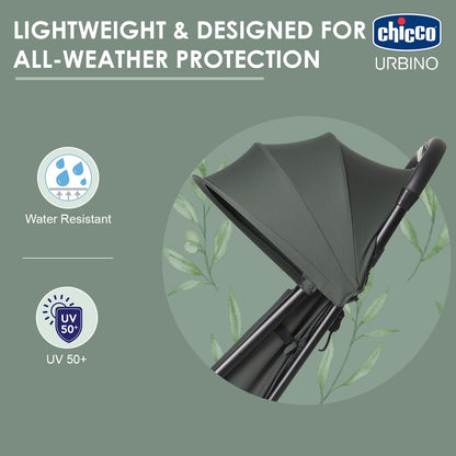 Chicco Urbino kergkäru vastsündinust kuni 4. eluaastani, max 25 kg, roheline