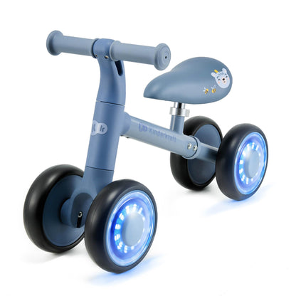 Kinderkraft CUTIE FLASH jooksuratas, sinine, LED-tuledega, alates 1. eluaastast