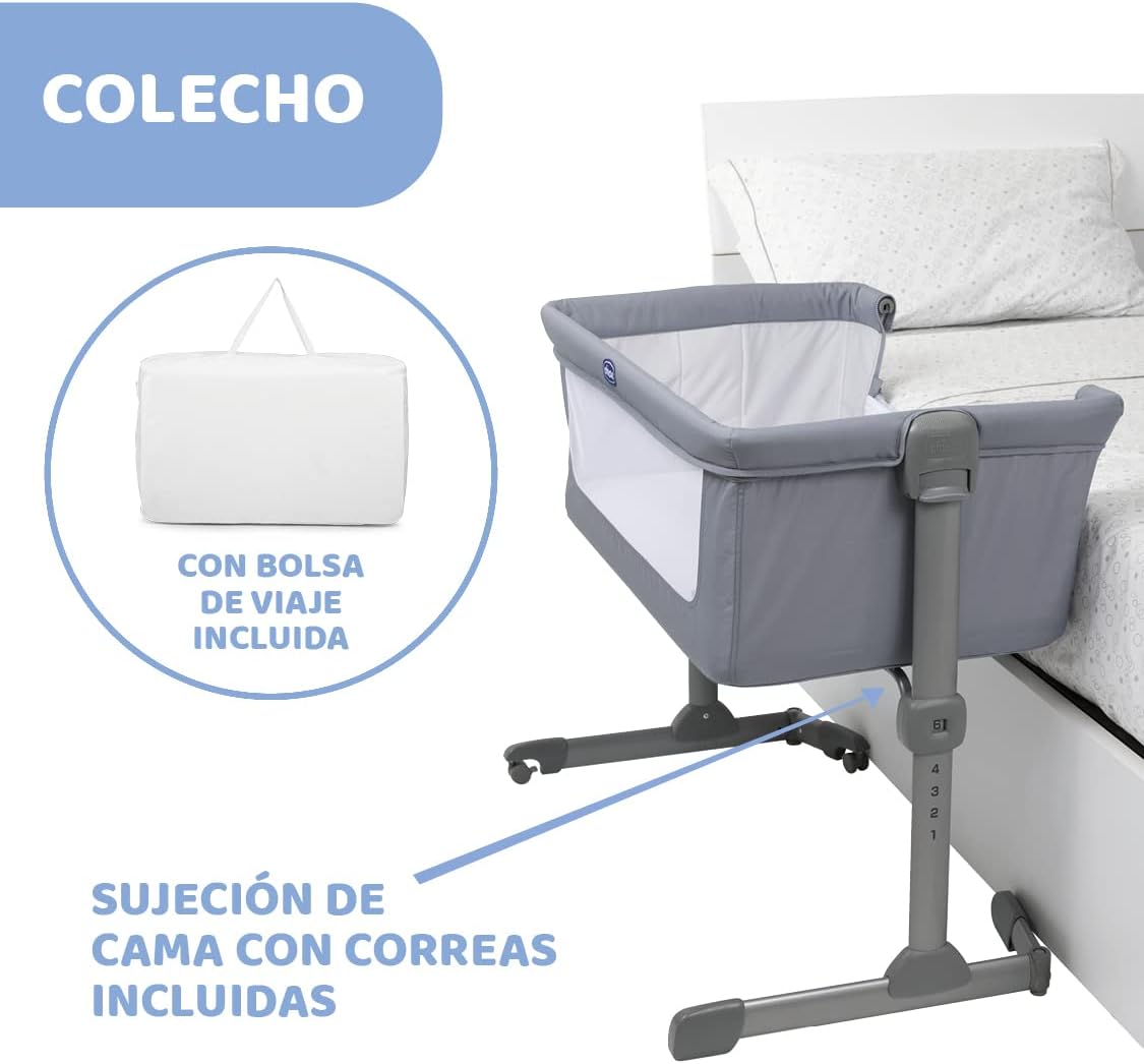 Chicco Next2Me Essential vooditasku, 0–6 kuud, Stone Relax