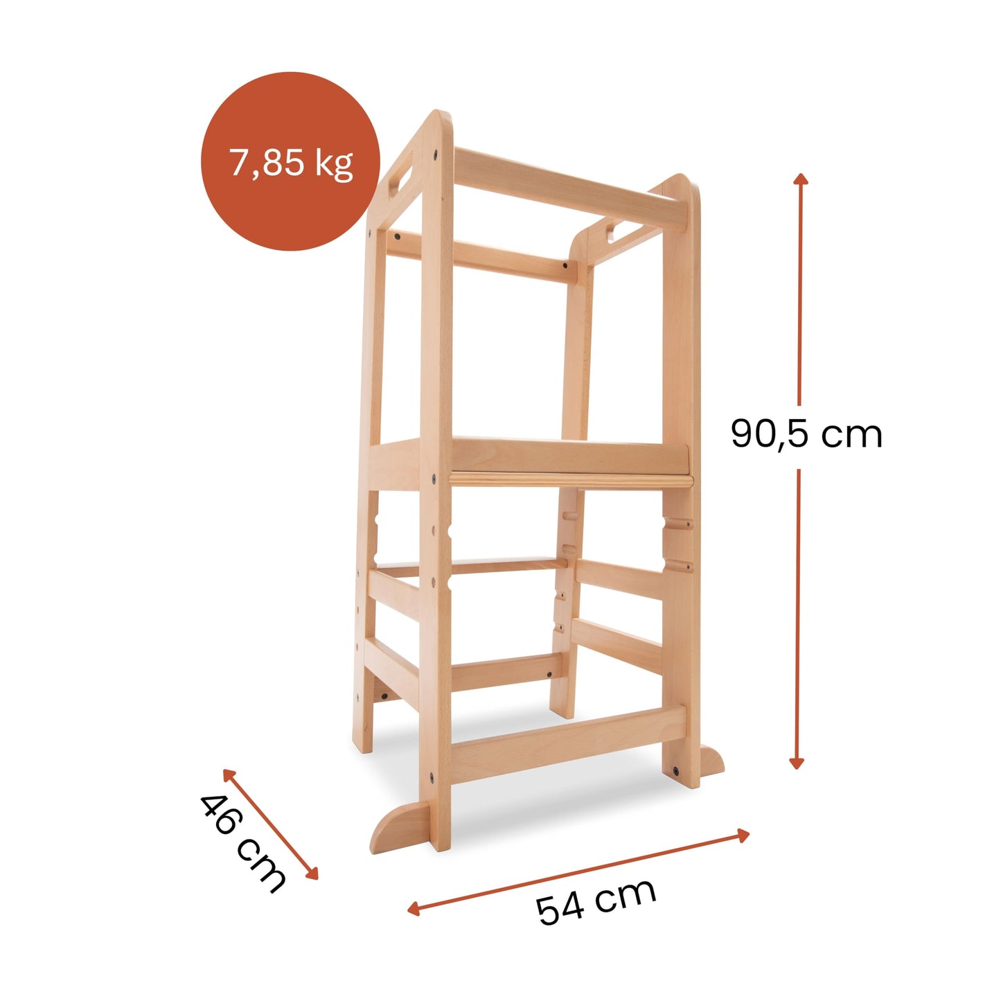 hauck Learn N Explore Montessori õppetorn, FSC® pöögipuidust