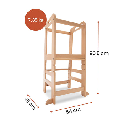 hauck Learn N Explore Montessori õppetorn, FSC® pöögipuidust