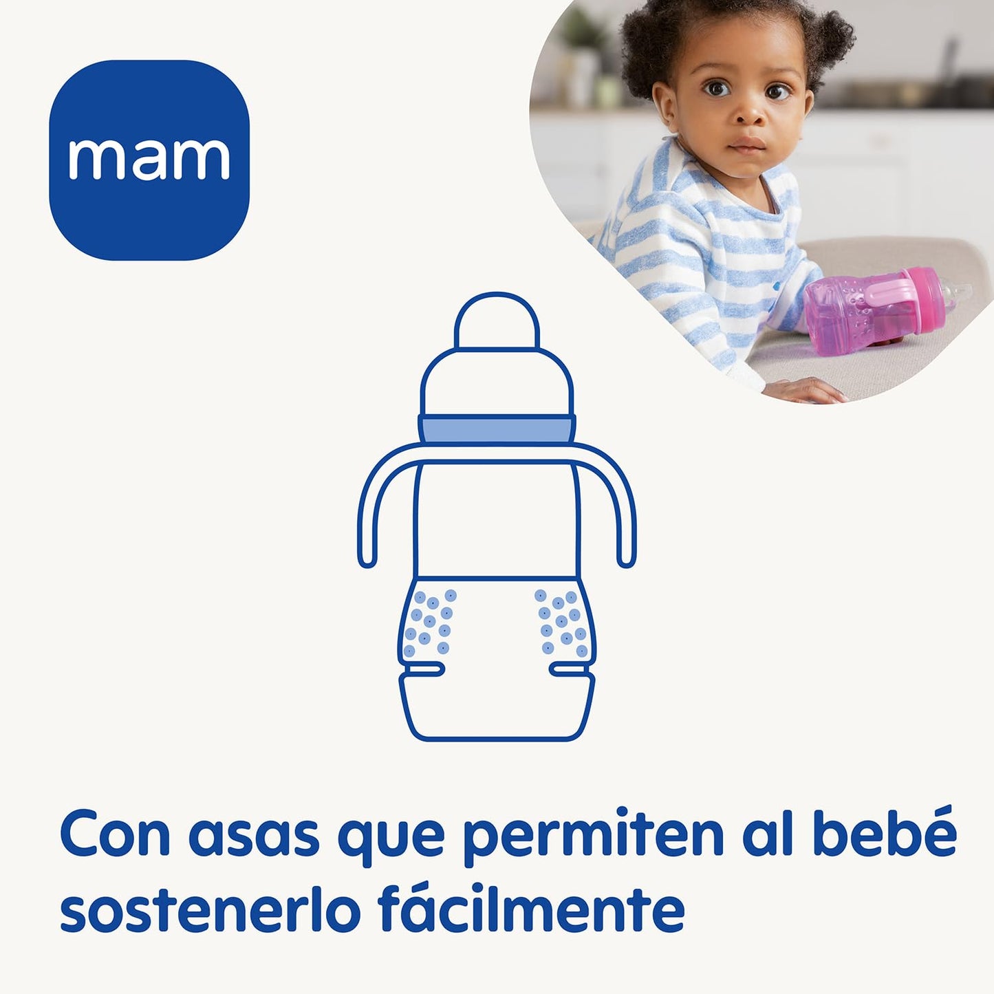 MAM 2-in-1 lutipudel ja tass, 220 ml, alates 4. elukuust, neutraalne