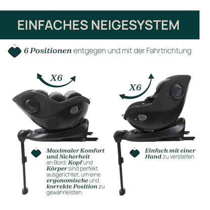 Chicco Seat105 i-Size turvatool, hall, 40-105 cm, 0-4 a, 360° pööratav
