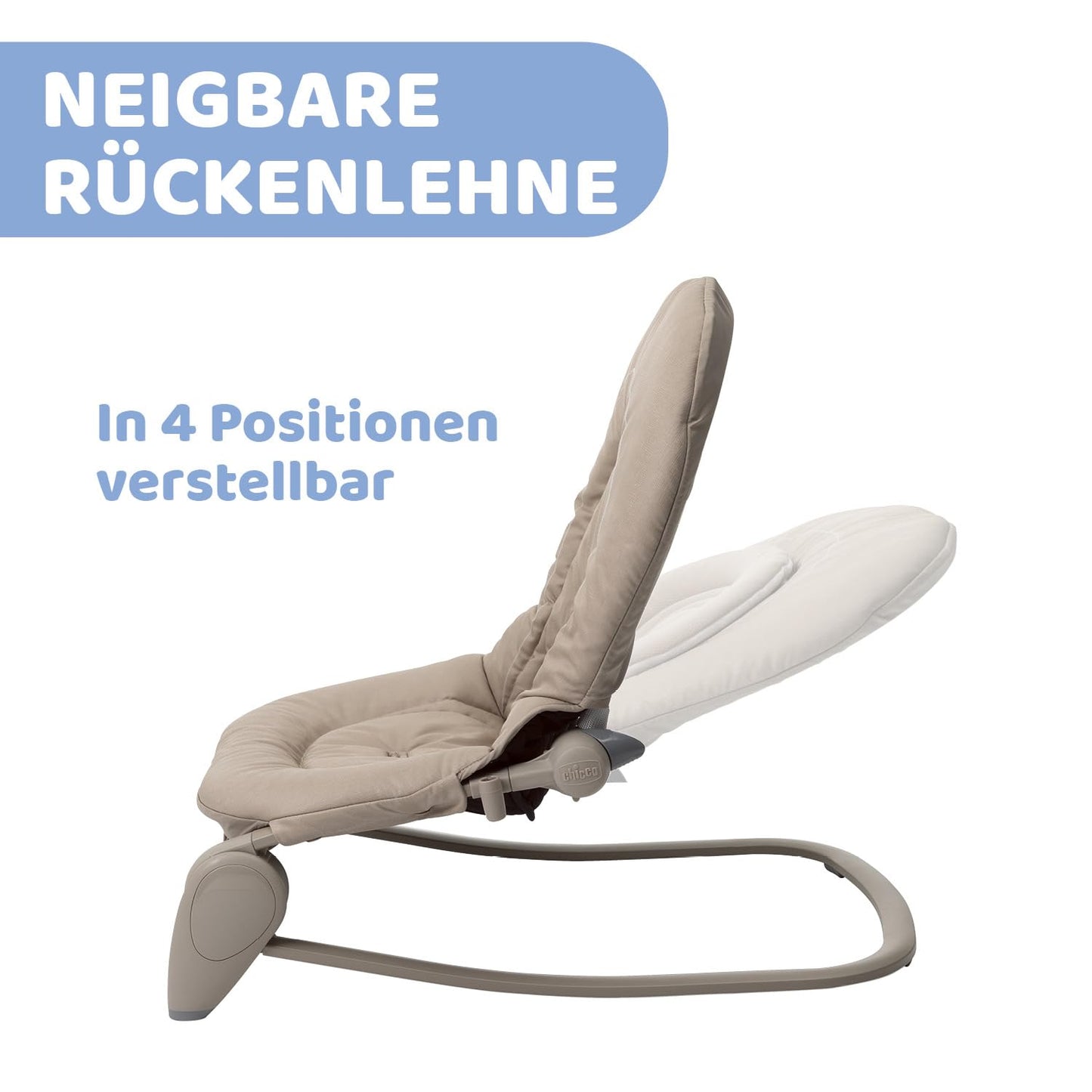 Chicco Hooplà beebikiik, beige, 0 kuud kuni 18 kg, mänguriba ja 4 asendit