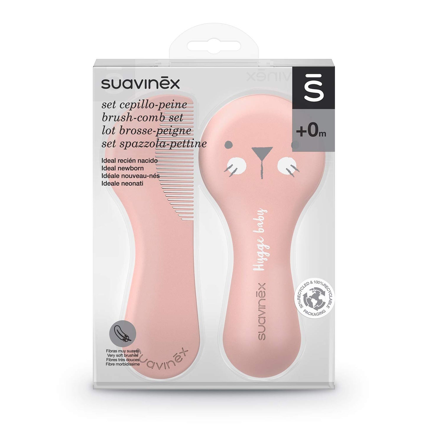 Suavinex juuksehari ja kamm, roosa
