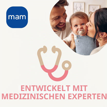 MAM Easy Start Anti-Colic tuttipullosetti 2 kpl, 260 ml, vaaleanpunainen, 2-4 kk, A138