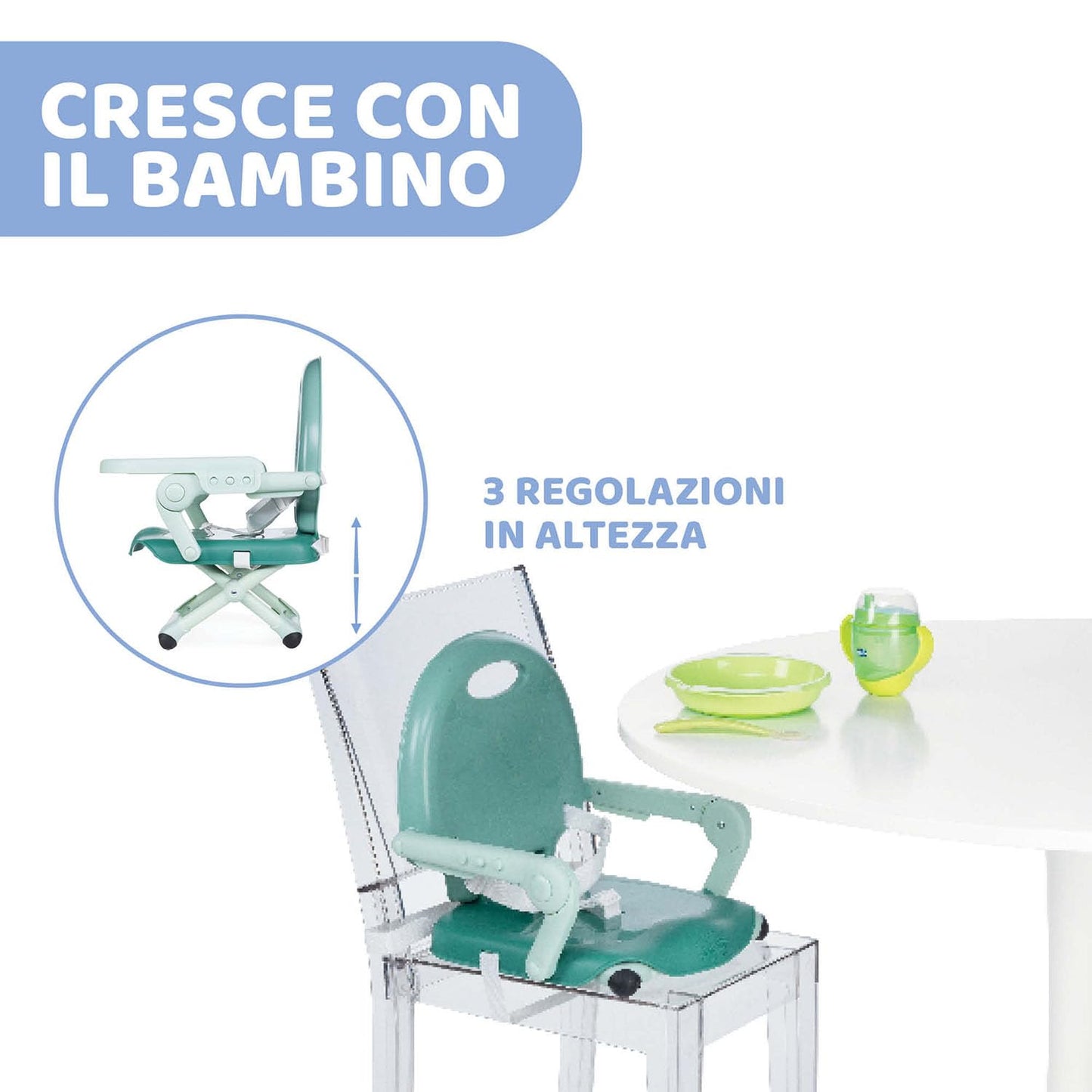 Chicco Pocket Snack tool, 6–36 kuud, roheline